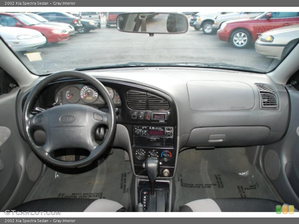 Gray Interior Dashboard for the 2002 Kia Spectra Sedan #39195971
