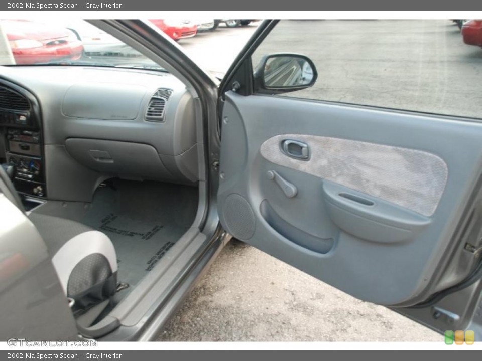 Gray Interior Door Panel for the 2002 Kia Spectra Sedan #39196039