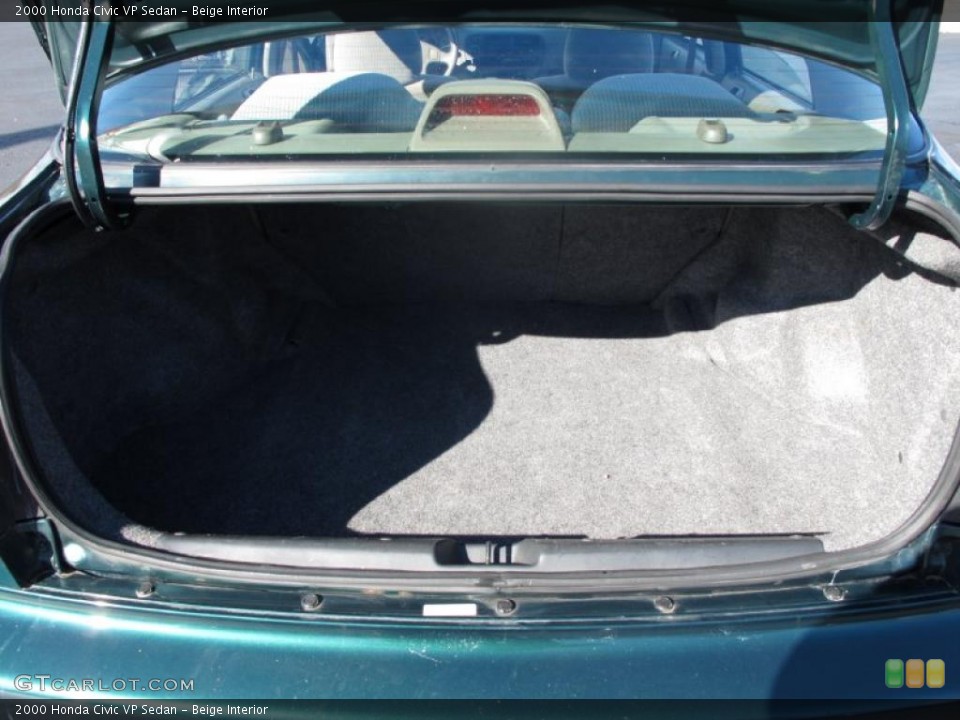 Beige Interior Trunk for the 2000 Honda Civic VP Sedan #39196115