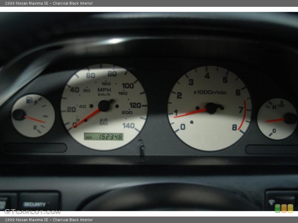 Charcoal Black Interior Gauges for the 1999 Nissan Maxima SE #39196315