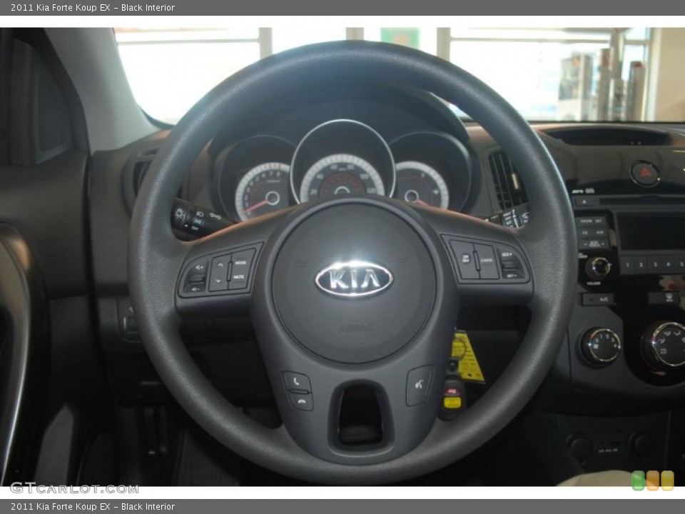 Black Interior Steering Wheel for the 2011 Kia Forte Koup EX #39196551