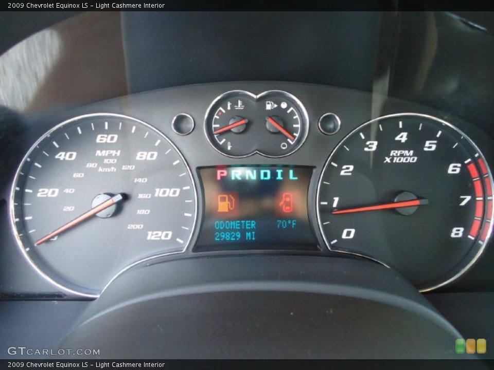 Light Cashmere Interior Gauges for the 2009 Chevrolet Equinox LS #39196875