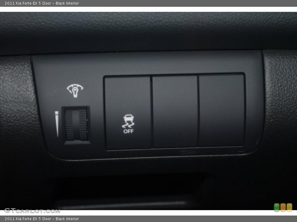Black Interior Controls for the 2011 Kia Forte EX 5 Door #39197123