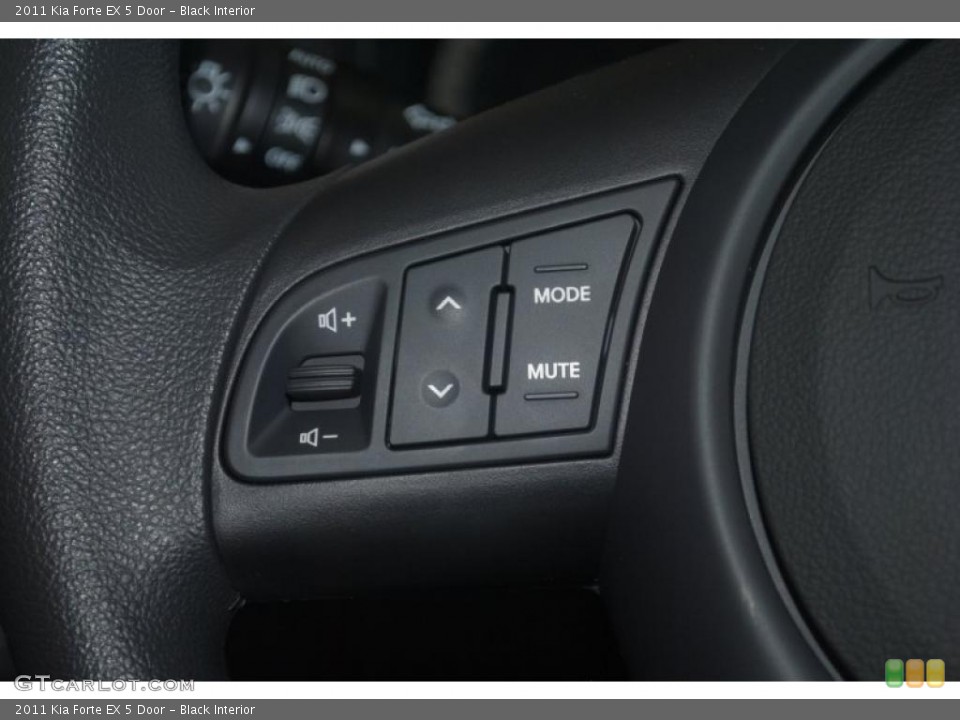 Black Interior Controls for the 2011 Kia Forte EX 5 Door #39197155