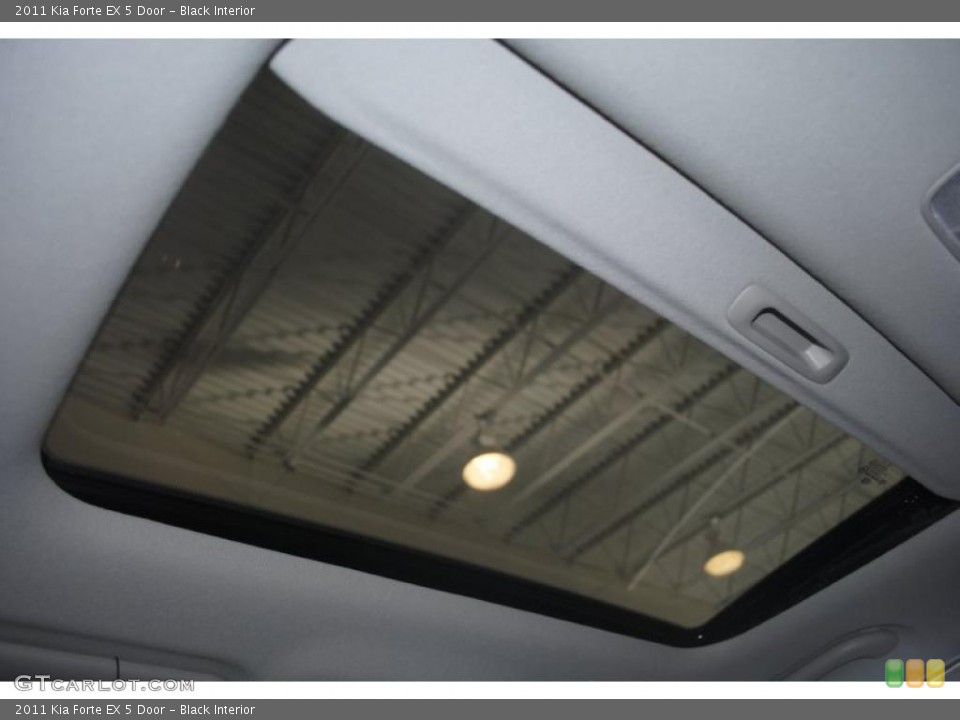 Black Interior Sunroof for the 2011 Kia Forte EX 5 Door #39197211