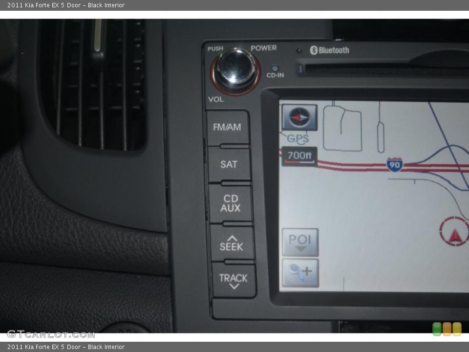 Black Interior Controls for the 2011 Kia Forte EX 5 Door #39197295
