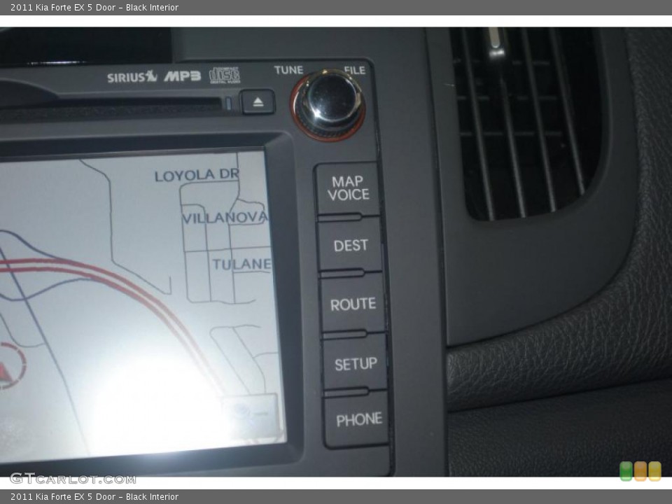 Black Interior Controls for the 2011 Kia Forte EX 5 Door #39197307