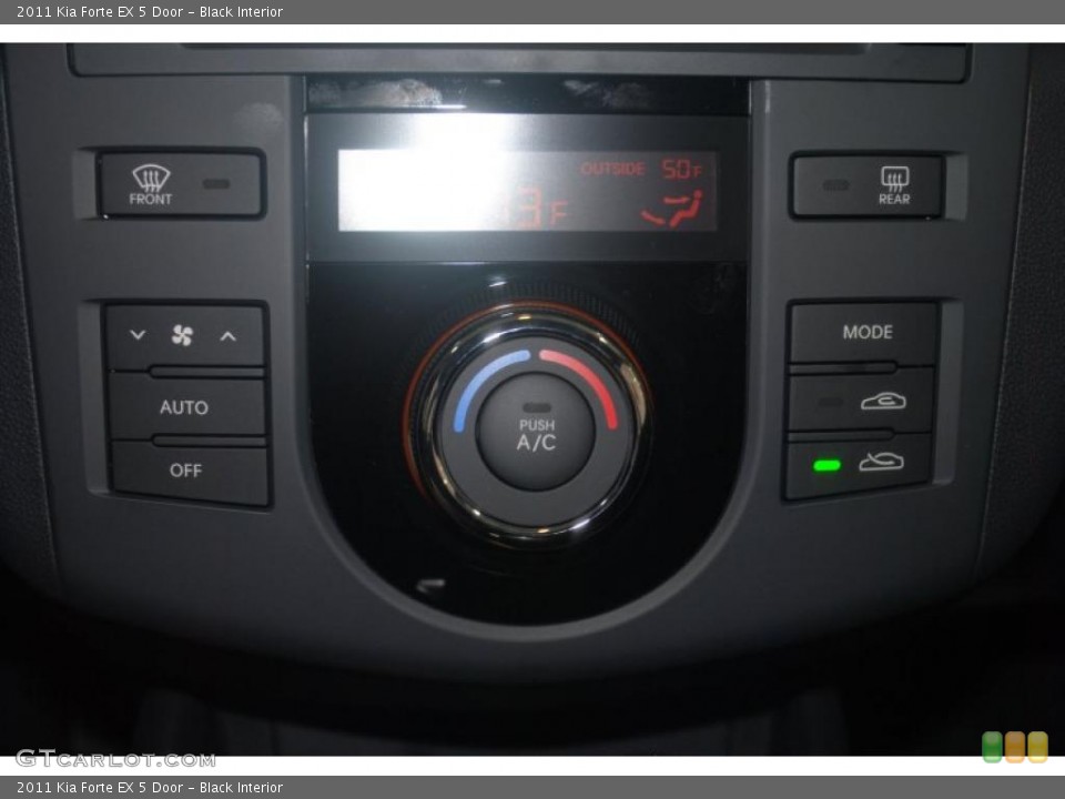 Black Interior Controls for the 2011 Kia Forte EX 5 Door #39197319