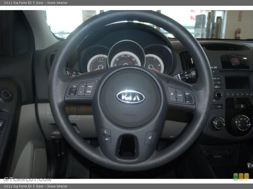 Stone Interior Steering Wheel for the 2011 Kia Forte EX 5 Door #39197743