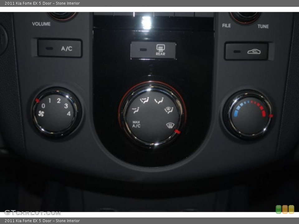 Stone Interior Controls for the 2011 Kia Forte EX 5 Door #39197883