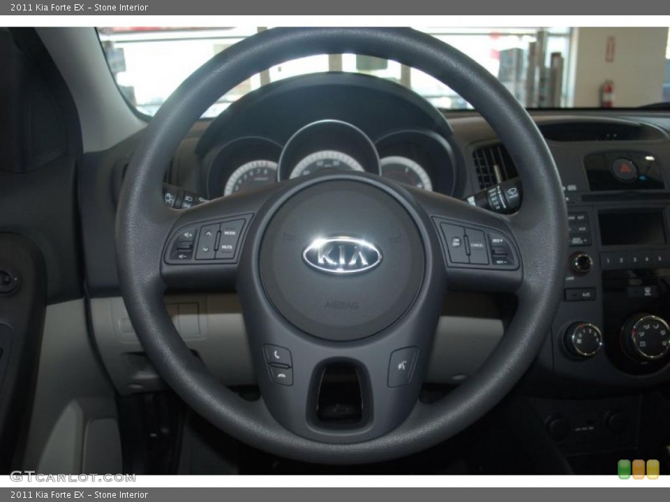 Stone Interior Steering Wheel for the 2011 Kia Forte EX #39198343