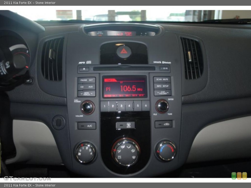 Stone Interior Controls for the 2011 Kia Forte EX #39198423