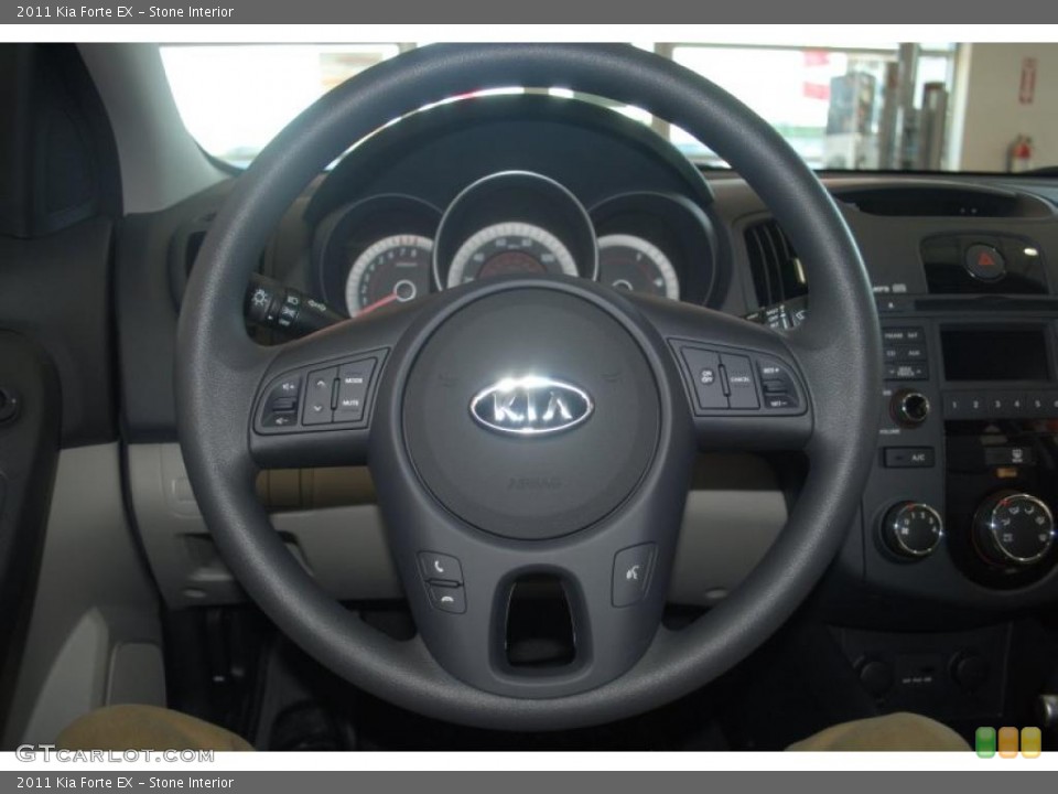 Stone Interior Steering Wheel for the 2011 Kia Forte EX #39198887