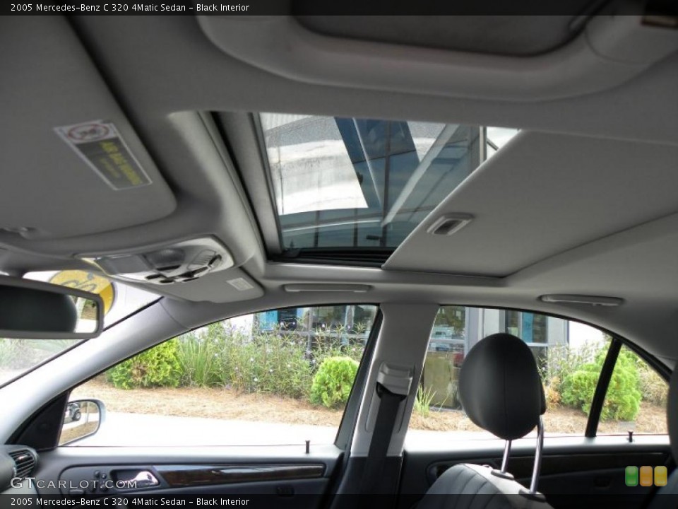 Black Interior Sunroof for the 2005 Mercedes-Benz C 320 4Matic Sedan #39198951