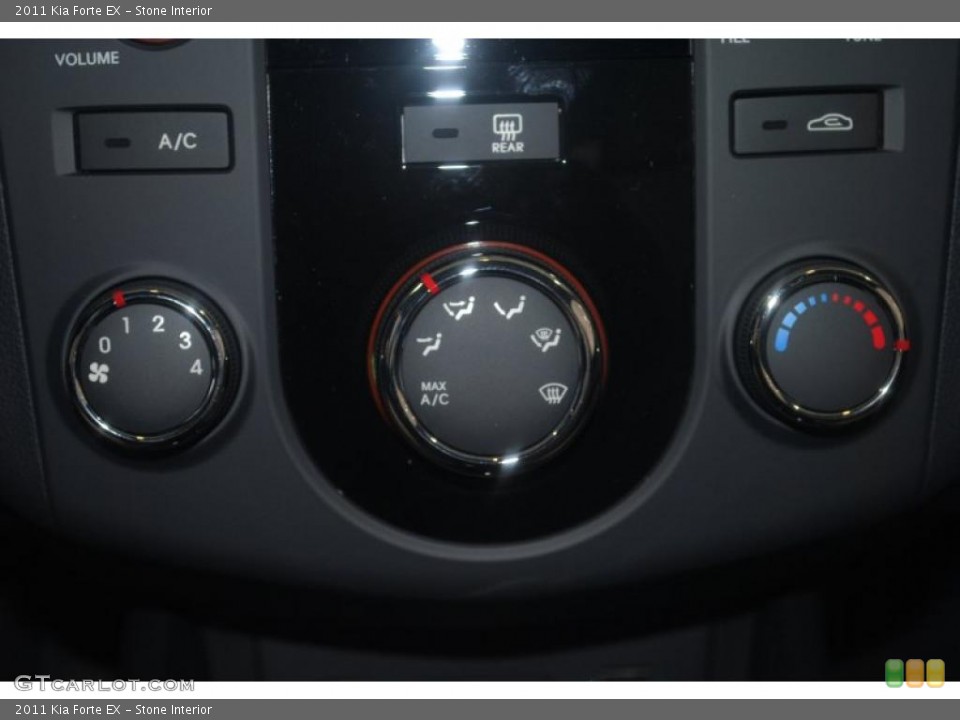 Stone Interior Controls for the 2011 Kia Forte EX #39198987