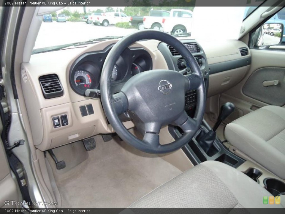 Beige Interior Prime Interior for the 2002 Nissan Frontier XE King Cab #39199319