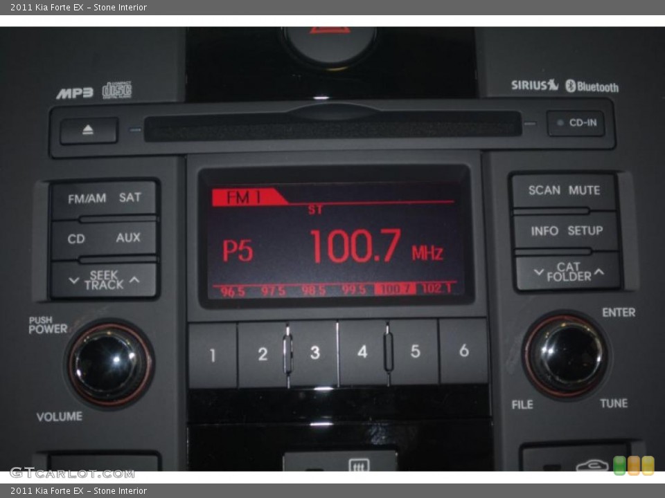 Stone Interior Controls for the 2011 Kia Forte EX #39199519