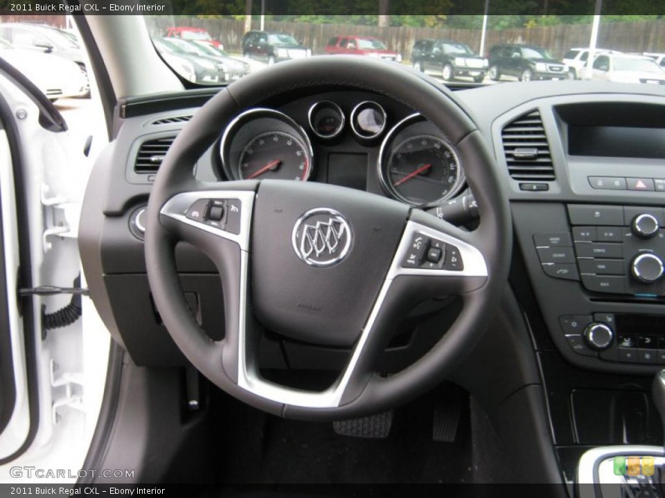 Ebony Interior Steering Wheel for the 2011 Buick Regal CXL #39200983