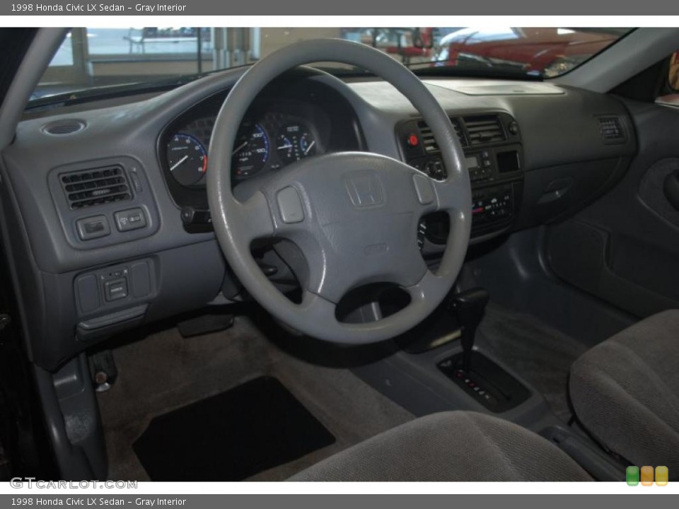 Gray Interior Prime Interior for the 1998 Honda Civic LX Sedan #39201711