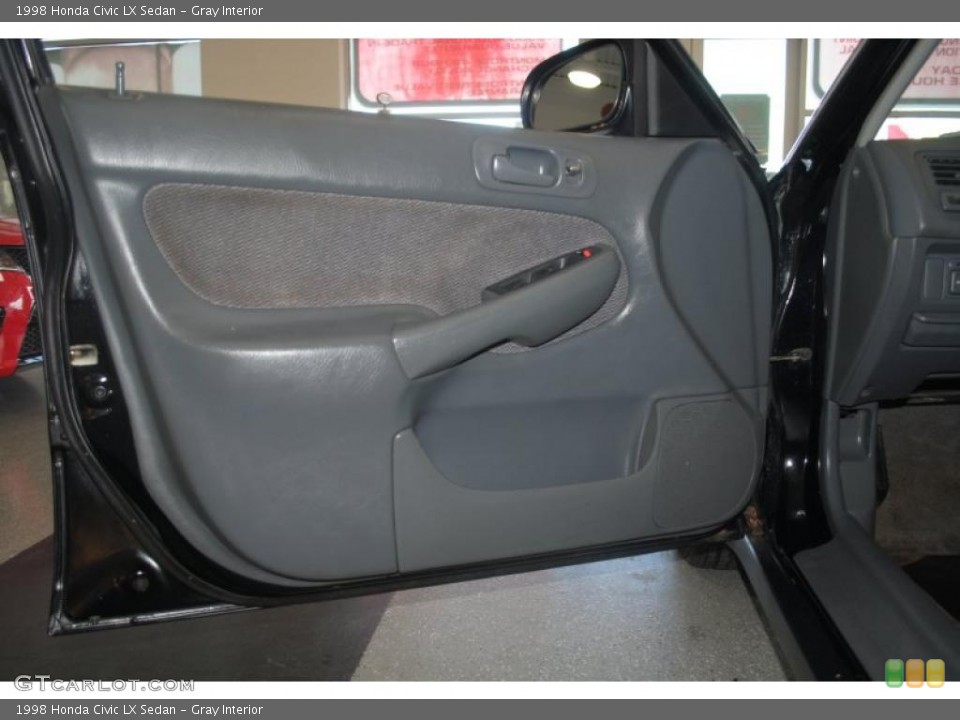 Gray Interior Door Panel for the 1998 Honda Civic LX Sedan #39202031