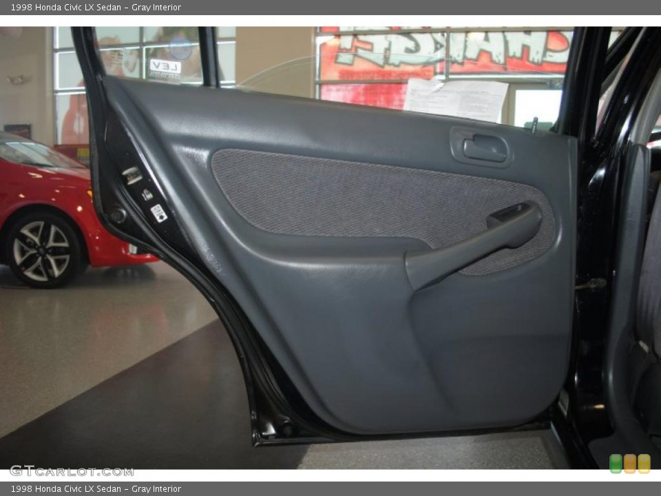 Gray Interior Door Panel for the 1998 Honda Civic LX Sedan #39202079