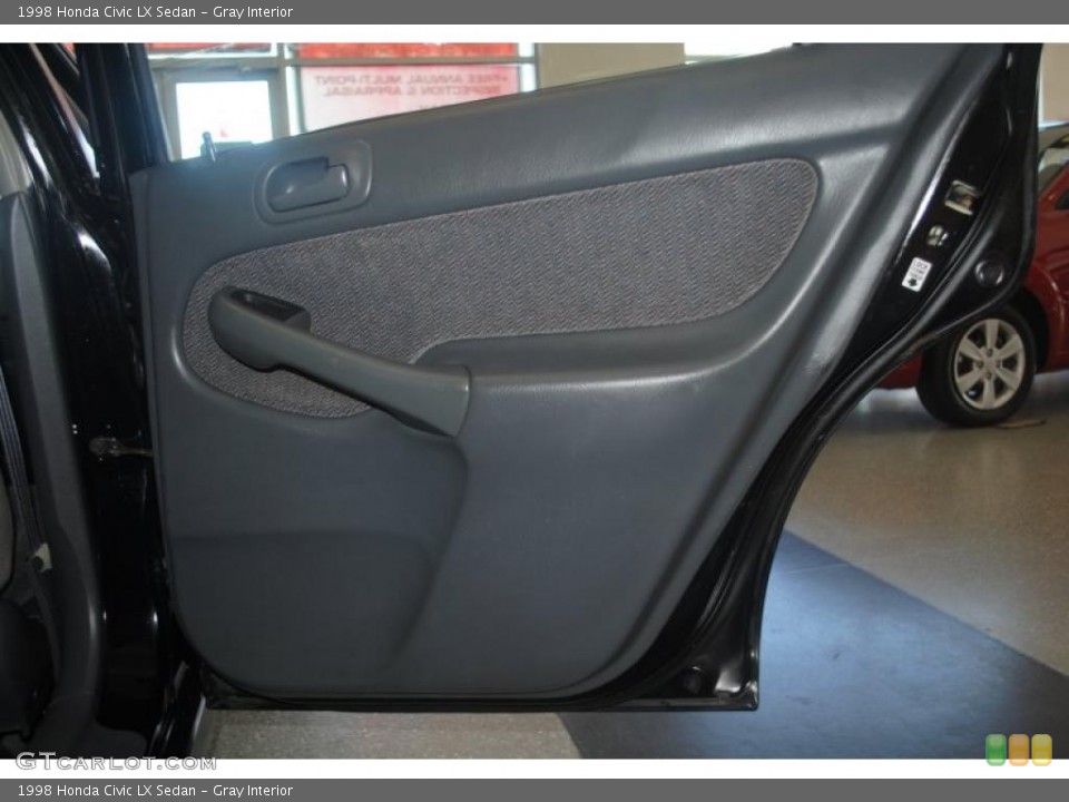 Gray Interior Door Panel for the 1998 Honda Civic LX Sedan #39202111