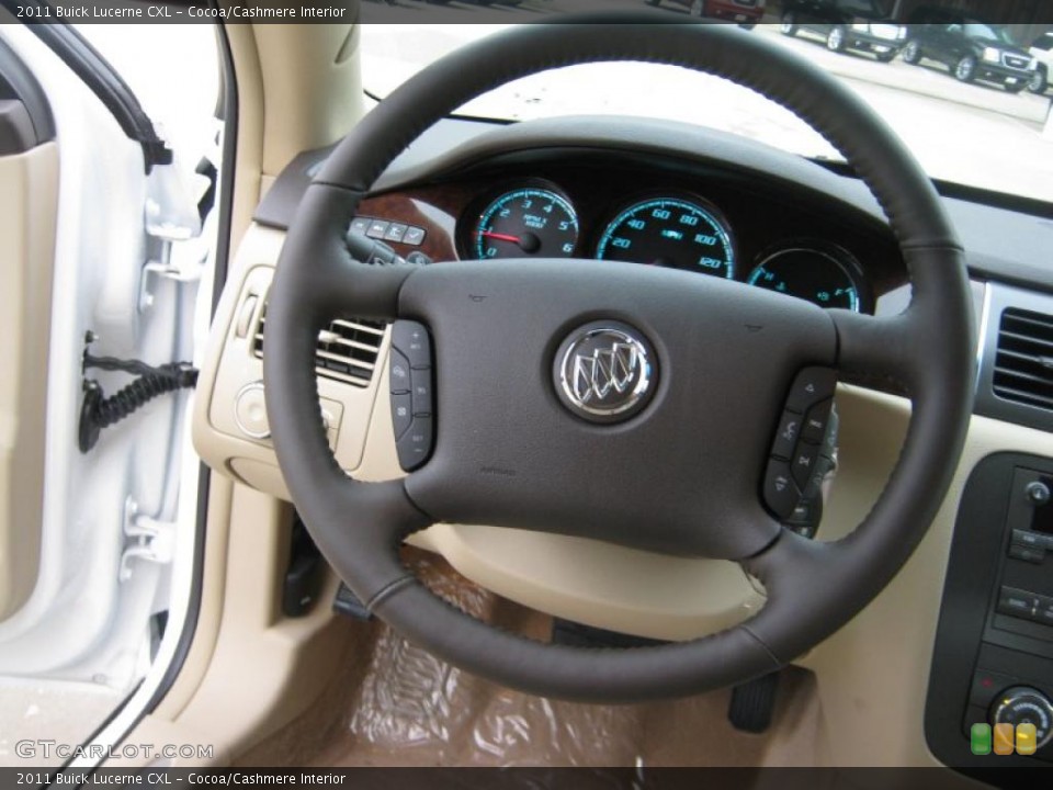Cocoa/Cashmere Interior Steering Wheel for the 2011 Buick Lucerne CXL #39202247