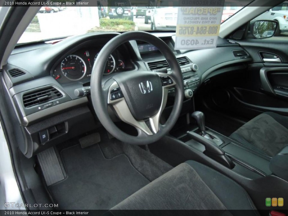 Black Interior Prime Interior for the 2010 Honda Accord LX-S Coupe #39202531