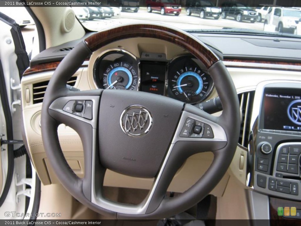 Cocoa/Cashmere Interior Steering Wheel for the 2011 Buick LaCrosse CXS #39202693
