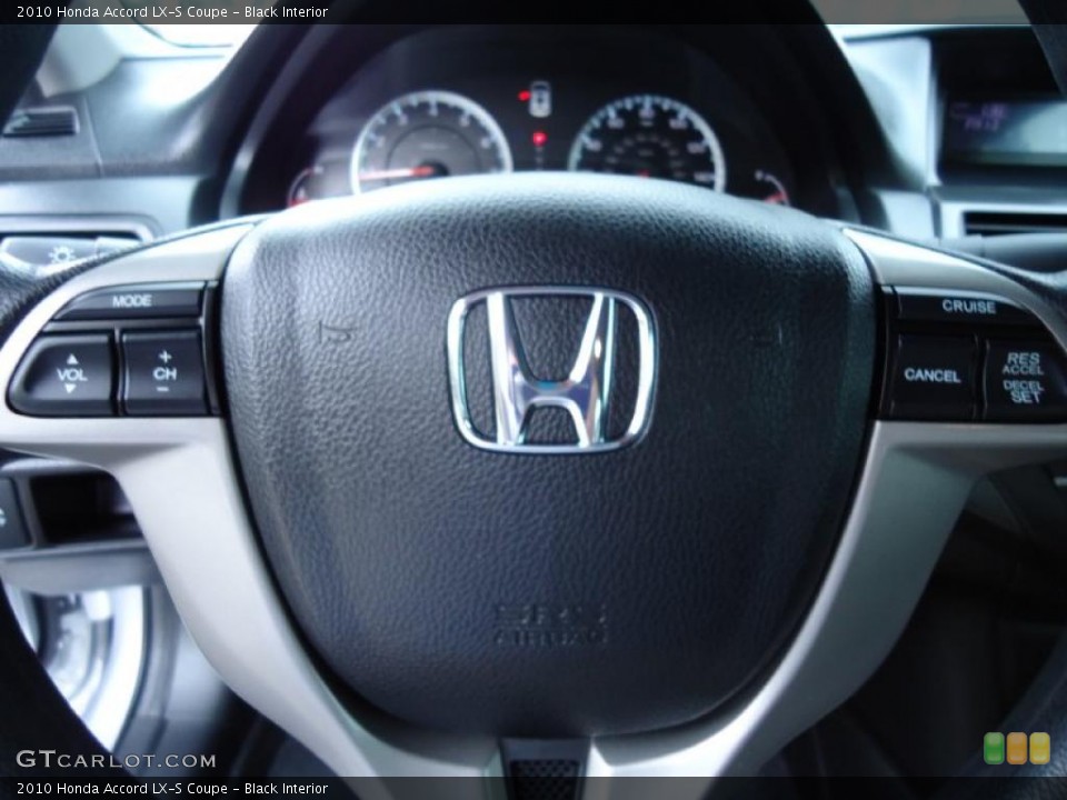 Black Interior Controls for the 2010 Honda Accord LX-S Coupe #39202899