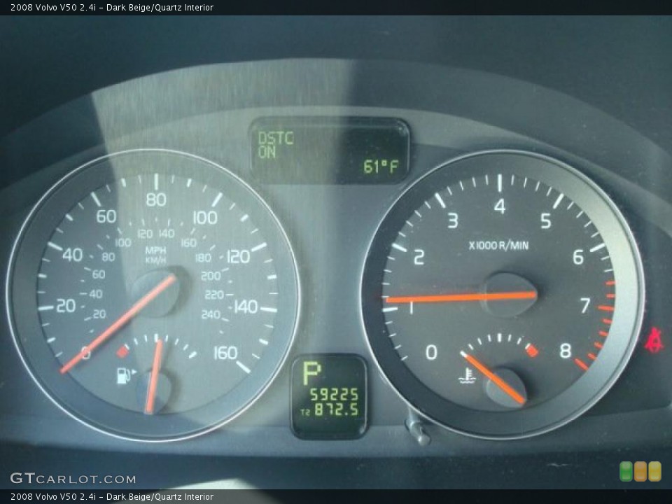 Dark Beige/Quartz Interior Gauges for the 2008 Volvo V50 2.4i #39203495