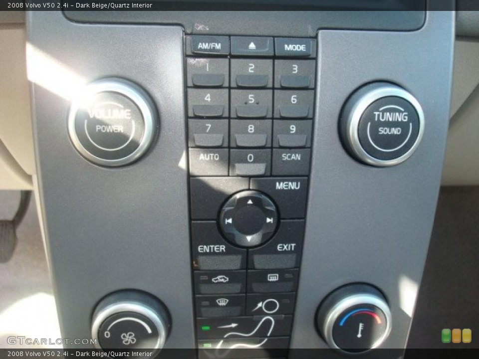 Dark Beige/Quartz Interior Controls for the 2008 Volvo V50 2.4i #39203503