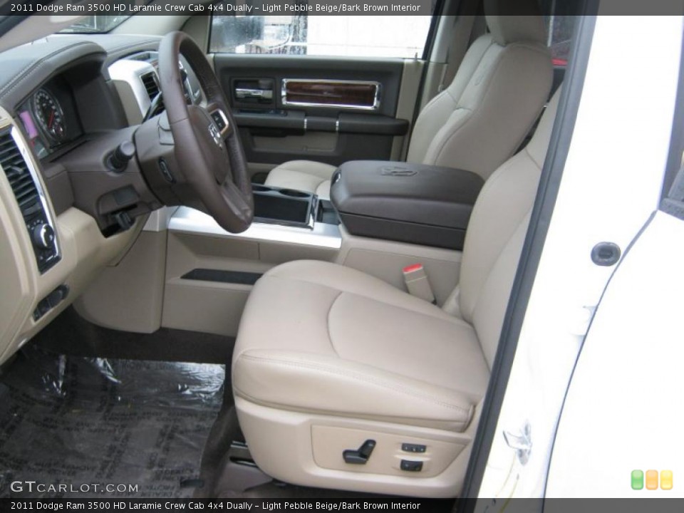 Light Pebble Beige/Bark Brown Interior Photo for the 2011 Dodge Ram 3500 HD Laramie Crew Cab 4x4 Dually #39204203
