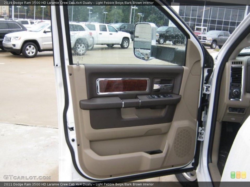 Light Pebble Beige/Bark Brown Interior Door Panel for the 2011 Dodge Ram 3500 HD Laramie Crew Cab 4x4 Dually #39204247