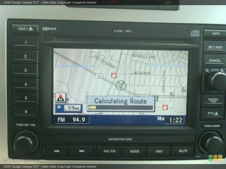Dark Slate Gray/Light Graystone Interior Navigation for the 2006 Dodge Charger R/T #39204255