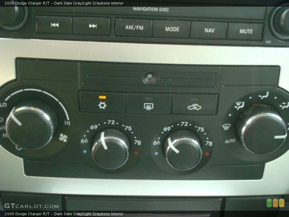 Dark Slate Gray/Light Graystone Interior Controls for the 2006 Dodge Charger R/T #39204271