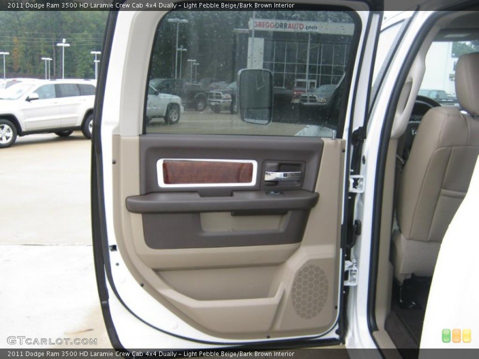 Light Pebble Beige/Bark Brown Interior Door Panel for the 2011 Dodge Ram 3500 HD Laramie Crew Cab 4x4 Dually #39204279