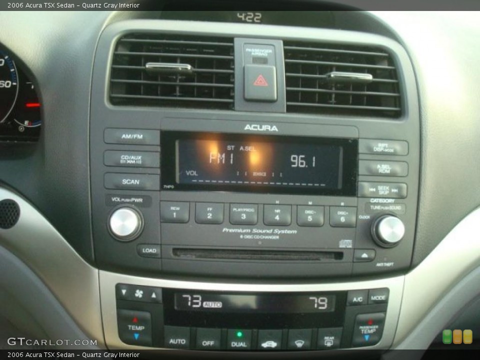 Quartz Gray Interior Controls for the 2006 Acura TSX Sedan #39204315