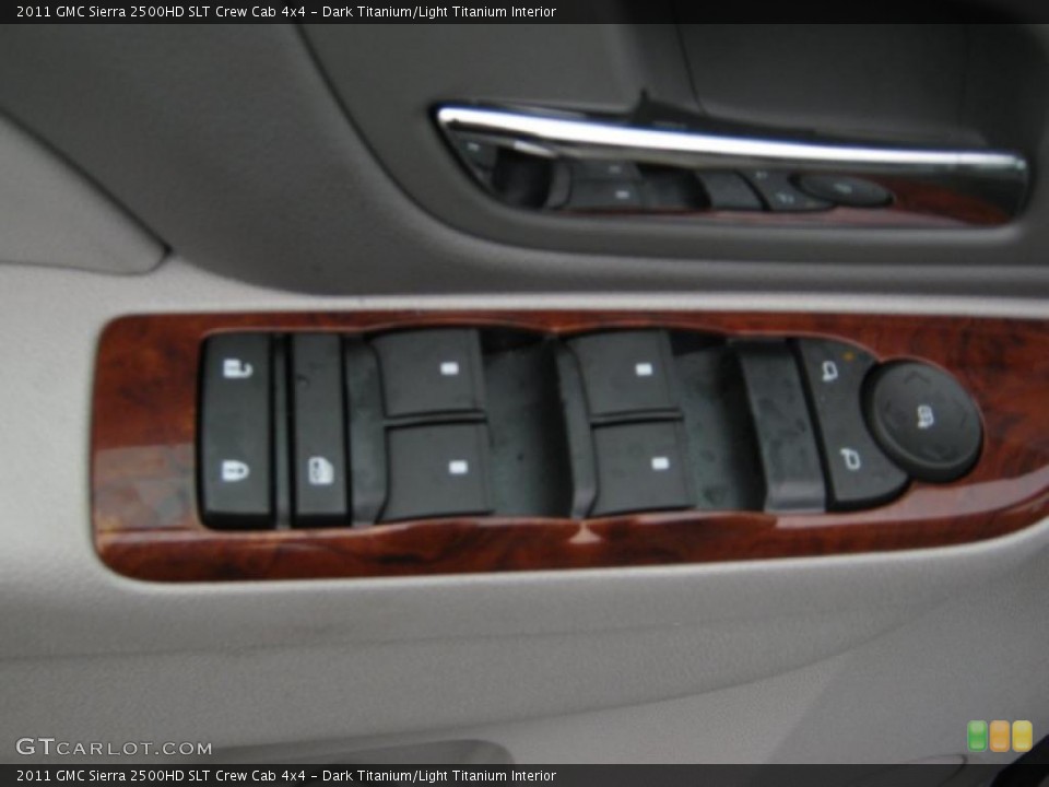 Dark Titanium/Light Titanium Interior Controls for the 2011 GMC Sierra 2500HD SLT Crew Cab 4x4 #39204759