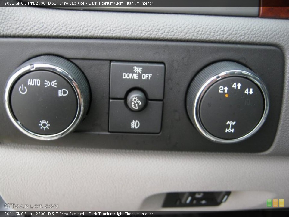 Dark Titanium/Light Titanium Interior Controls for the 2011 GMC Sierra 2500HD SLT Crew Cab 4x4 #39204956