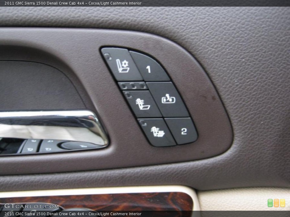 Cocoa/Light Cashmere Interior Controls for the 2011 GMC Sierra 1500 Denali Crew Cab 4x4 #39205322
