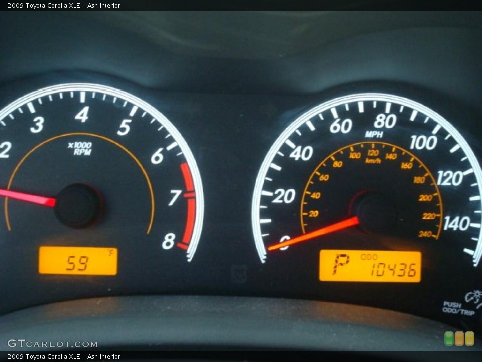 Ash Interior Gauges for the 2009 Toyota Corolla XLE #39205543