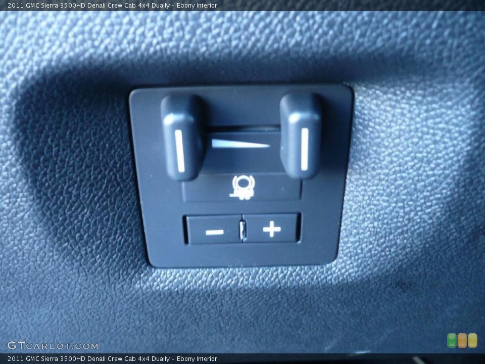Ebony Interior Controls for the 2011 GMC Sierra 3500HD Denali Crew Cab 4x4 Dually #39205788