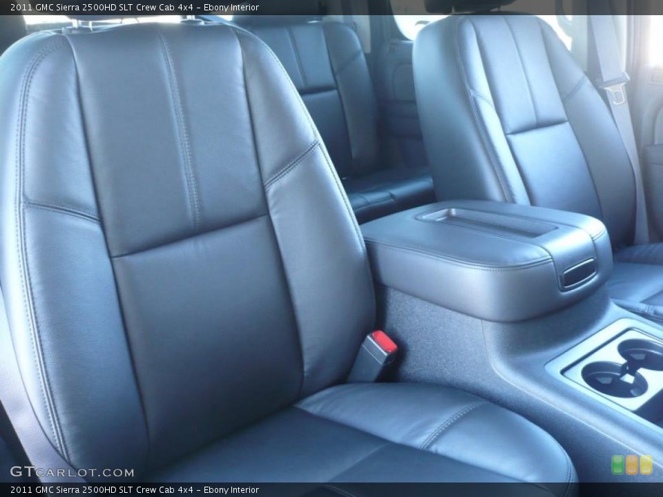 Ebony Interior Photo for the 2011 GMC Sierra 2500HD SLT Crew Cab 4x4 #39205932