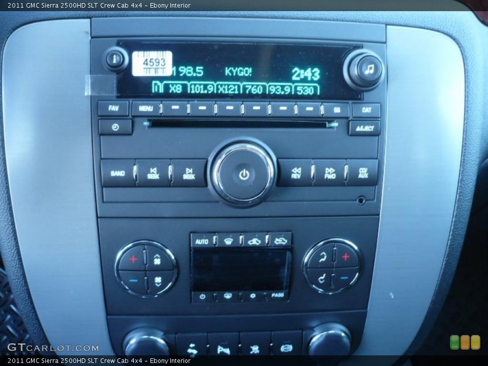 Ebony Interior Controls for the 2011 GMC Sierra 2500HD SLT Crew Cab 4x4 #39205968