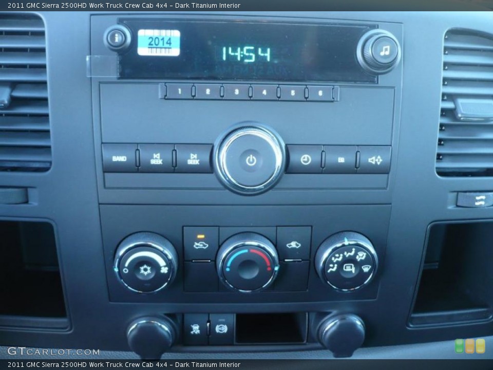 Dark Titanium Interior Controls for the 2011 GMC Sierra 2500HD Work Truck Crew Cab 4x4 #39206290