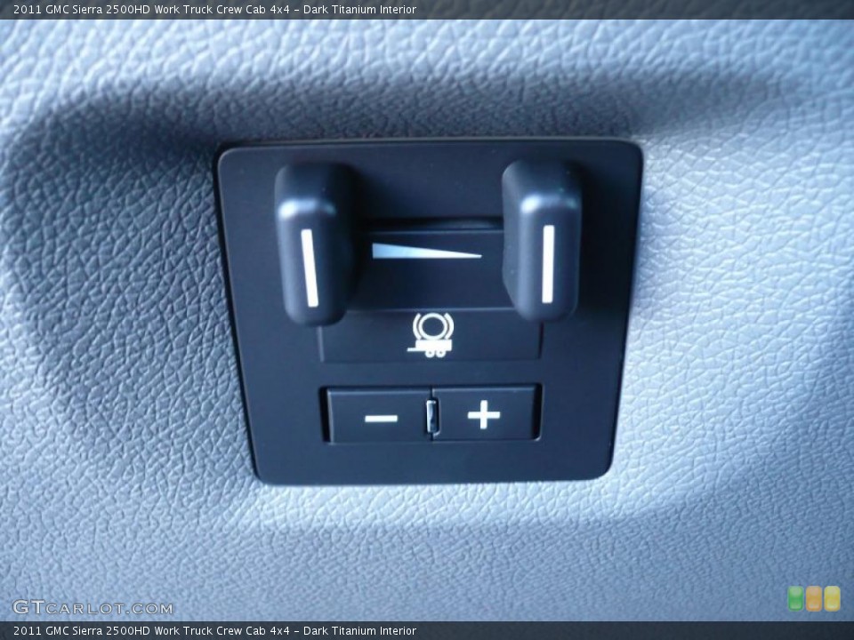 Dark Titanium Interior Controls for the 2011 GMC Sierra 2500HD Work Truck Crew Cab 4x4 #39206758