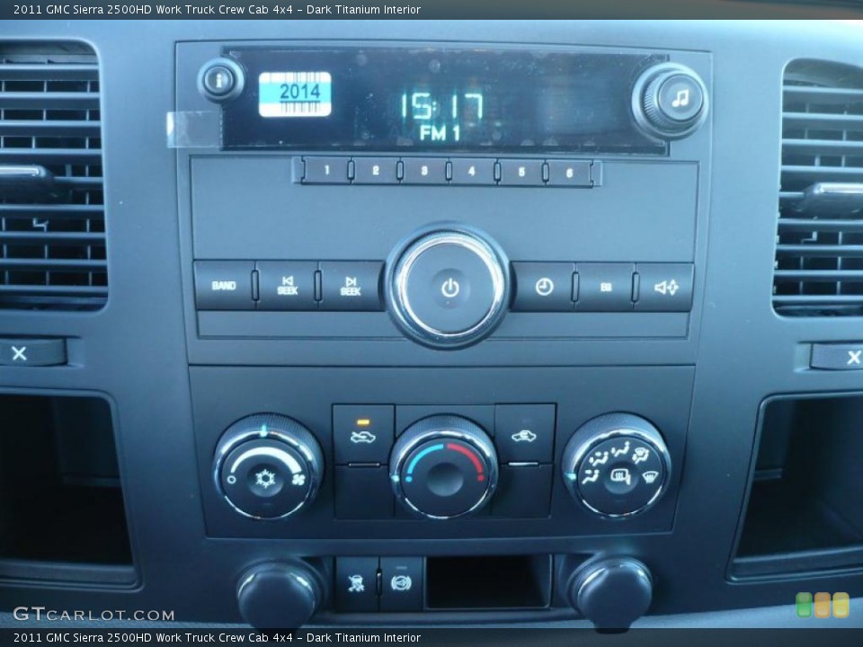 Dark Titanium Interior Controls for the 2011 GMC Sierra 2500HD Work Truck Crew Cab 4x4 #39206774