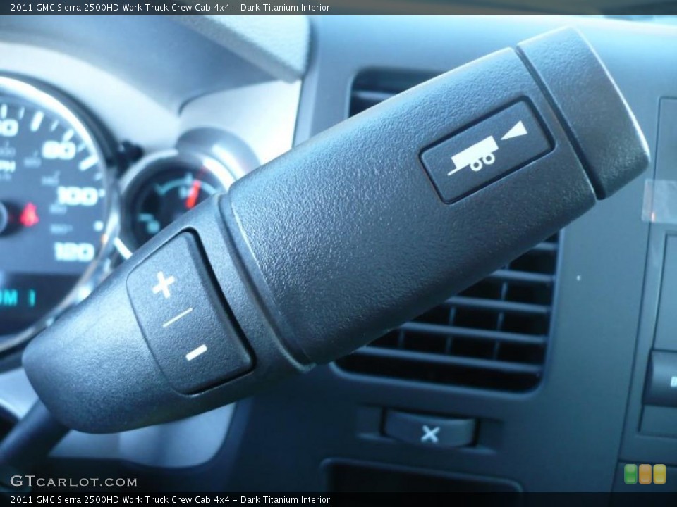 Dark Titanium Interior Controls for the 2011 GMC Sierra 2500HD Work Truck Crew Cab 4x4 #39206786