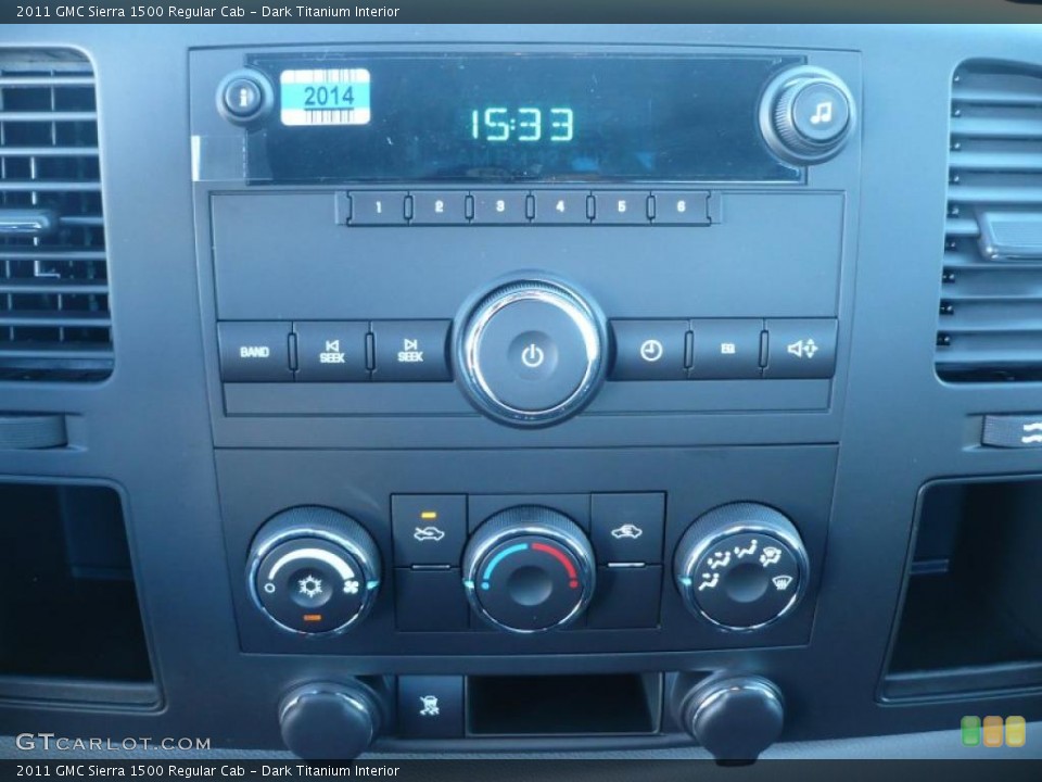Dark Titanium Interior Controls for the 2011 GMC Sierra 1500 Regular Cab #39206914